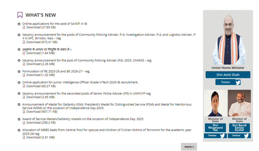 IB Security Assistant ( MT ) Exam Admit Card 2025